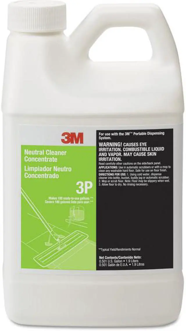 Alt view image 3 of 5 - 3M 3H Neutral Floor Cleaner,Size 2L,Yellow