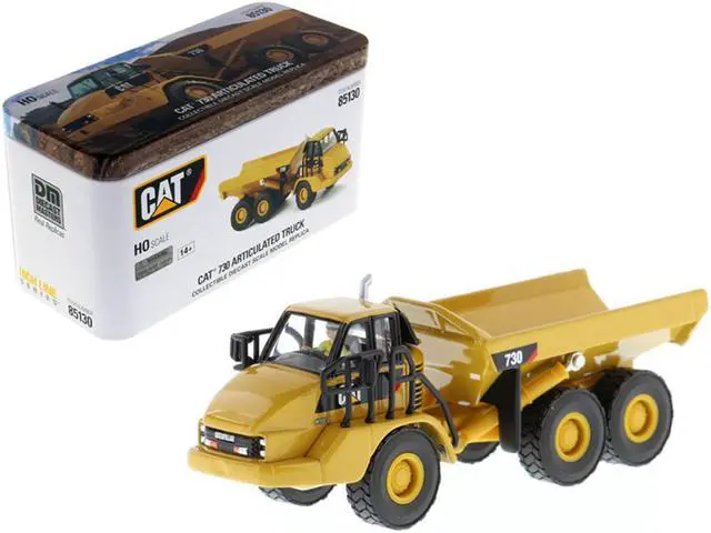 Alt view image 2 of 7 - CAT Caterpillar 730 Articulated Dump Truck with Operator "High Line" Series 1/87 (HO) Scale Diecast Model by Diecast Masters