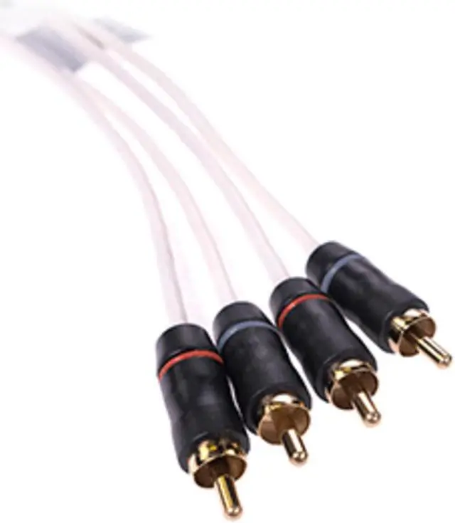Alt view image 2 of 7 - Fusion MS-FRCA6 6 ft 4-Way Shielded RCA Cable 010-12618-00 Shielded RCA Cable