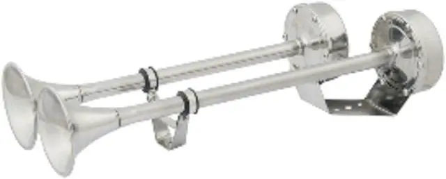 Alt view image 5 of 7 - Marinco/Guest/AFI/Nicro/BEP 10029XLP HORN DUAL TRUMP W/PLASTIC CVR