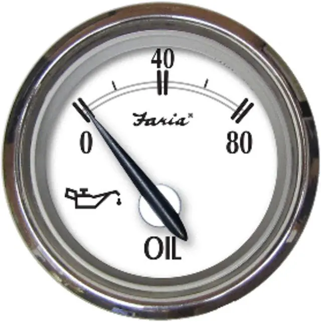 Alt view image 2 of 5 - FARIA NEWPORT SS 2 OIL PRESSURE GAUGE