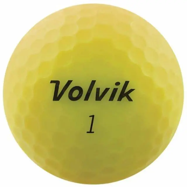 Alt view image 2 of 6 - Volvik 9529 Volvik 2020 Vivid 3 Pc Golf Balls Matte Yellow