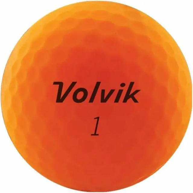 Alt view image 3 of 6 - Volvik 9528 Volvik 2020 Vivid 3 Pc Golf Balls Matte Orange