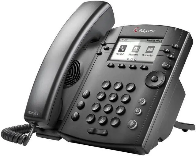 Alt view image 4 of 7 - Polycom VVX 311 (2200-48350-025) 6 lines (programmable line keys) WW PoE Business Media Phones