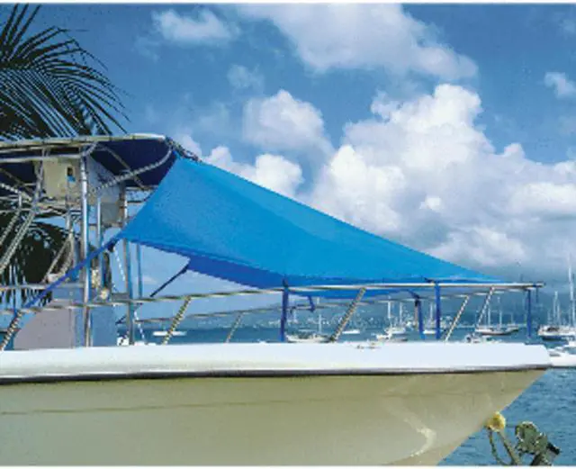 Alt view image 2 of 6 - Taylor Made T-Top Bow Shade 7'L X 102"W - Pacific Blue