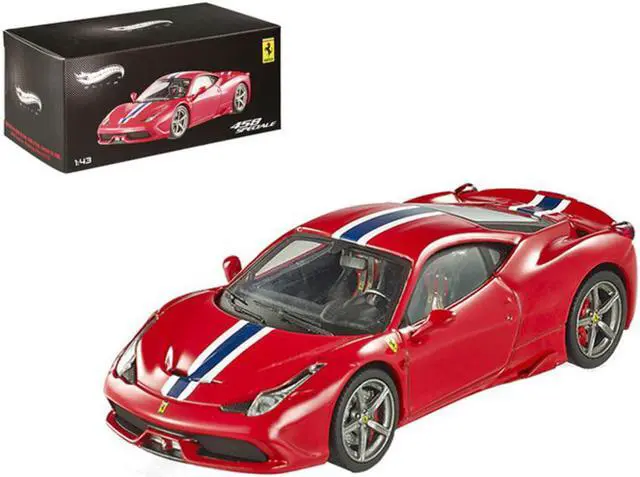 Alt view image 6 of 11 - Ferrari 458 Italia Speciale Elite Edition 1:43 Diecast Car Model by Hotwheels