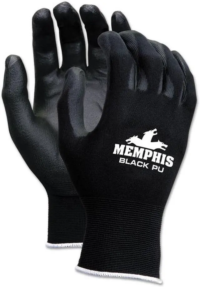 Alt view image 4 of 6 - 9669M BLK NYLON GLOVE MCR SAFETY