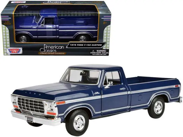 Alt view image 2 of 3 - Motormax 79346BL 1979 Ford F-150 Pickup Truck Diecast Model Car for 1-24 Scale, Blue
