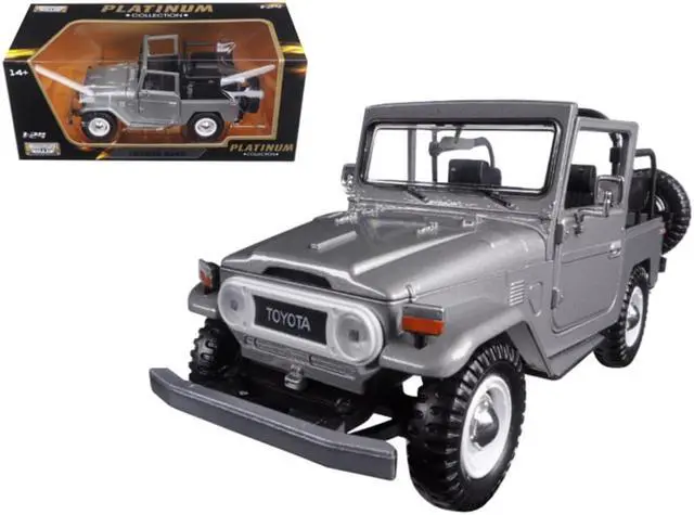 Main image of Motormax 79330s Toyota FJ40 FJ 40 Convertible Silver 1-24 Diecast Model Car