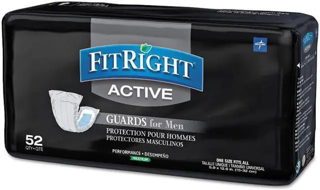 Alt view image 4 of 4 - FitRight Active Male Guards, 6" x 11", White, 52/Pack