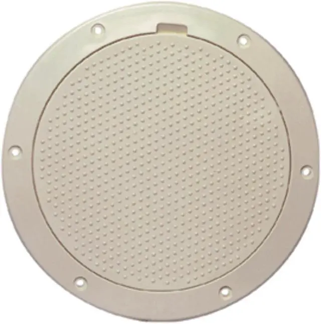 Alt view image 2 of 7 - Beckson 6" Non-Skid Pry-Out Deck Plate - Beige