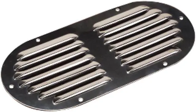 Alt view image 2 of 6 - SEA DOG STAINLESS STEEL LOUVERED VENT OVAL