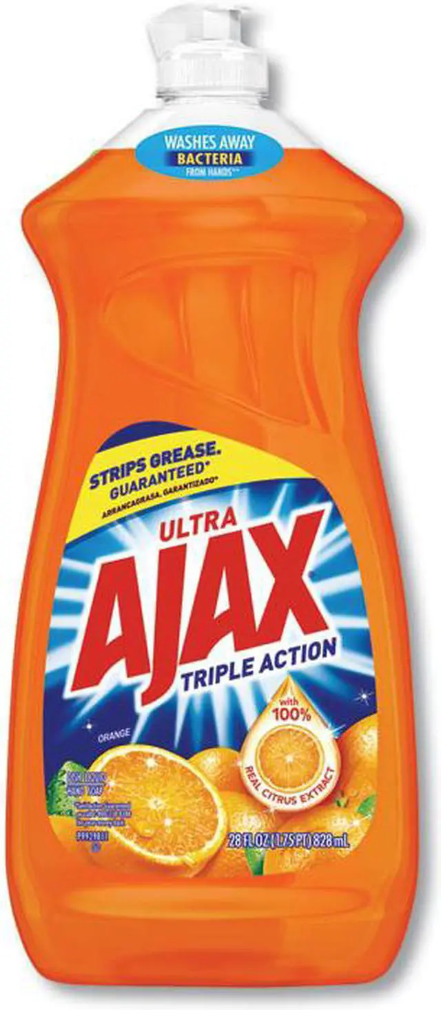 Alt view image 12 of 16 - Ajax Dish Detergent Liquid Antibacterial Orange 52 oz Bottle 49860