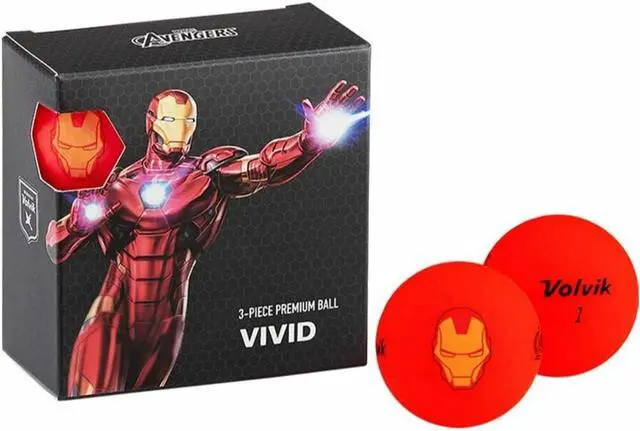 Main image of Volvik 6208 Volvik Marvel Golf Balls 4pk-Iron Man