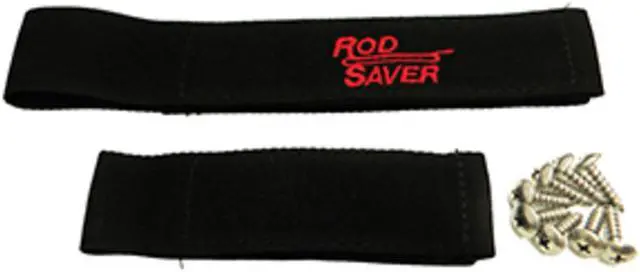 Alt view image 3 of 6 - Rod Saver 10/6RS Original Marine Rod Saver Set with 10-Inch and 6-Inch Straps, 2-Pieces, Black Finish