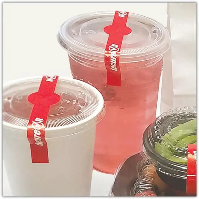 Alt view image 2 of 12 - SecureIT Secure it Tamper Evident Food Container Seal Red 500/Pack P13SI2