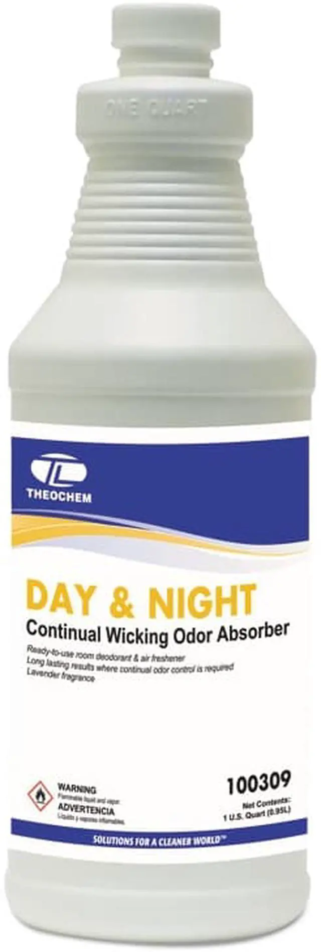 Alt view image 2 of 10 - Day and Night Wicking Odor Absorber 32 oz Bottle Lavender 12/Carton 500064