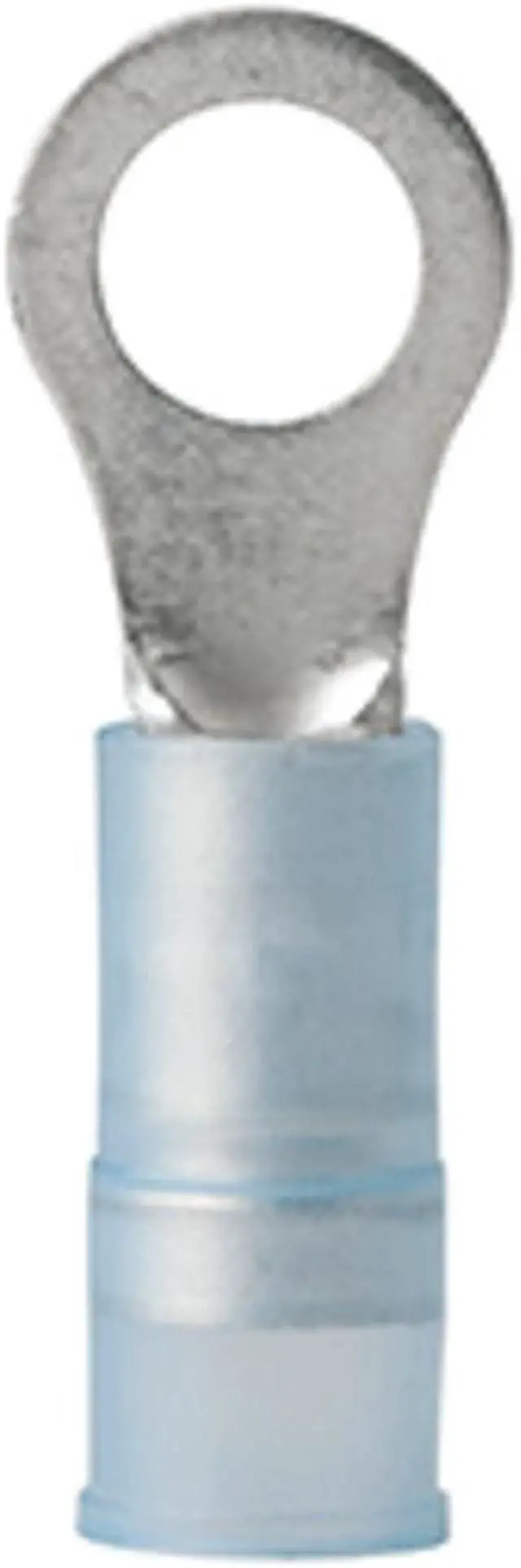 Alt view image 4 of 6 - ancor 210213 marine grade electrical nylon insulated double crip funnel entry ring terminals with insulation grip 16 to 14gauge, size 10 screw, 25pack