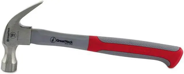 Alt view image 3 of 5 - Great Neck 16oz Claw Hammer w/High-Visibility Orange Fiberglass Handle HG16C