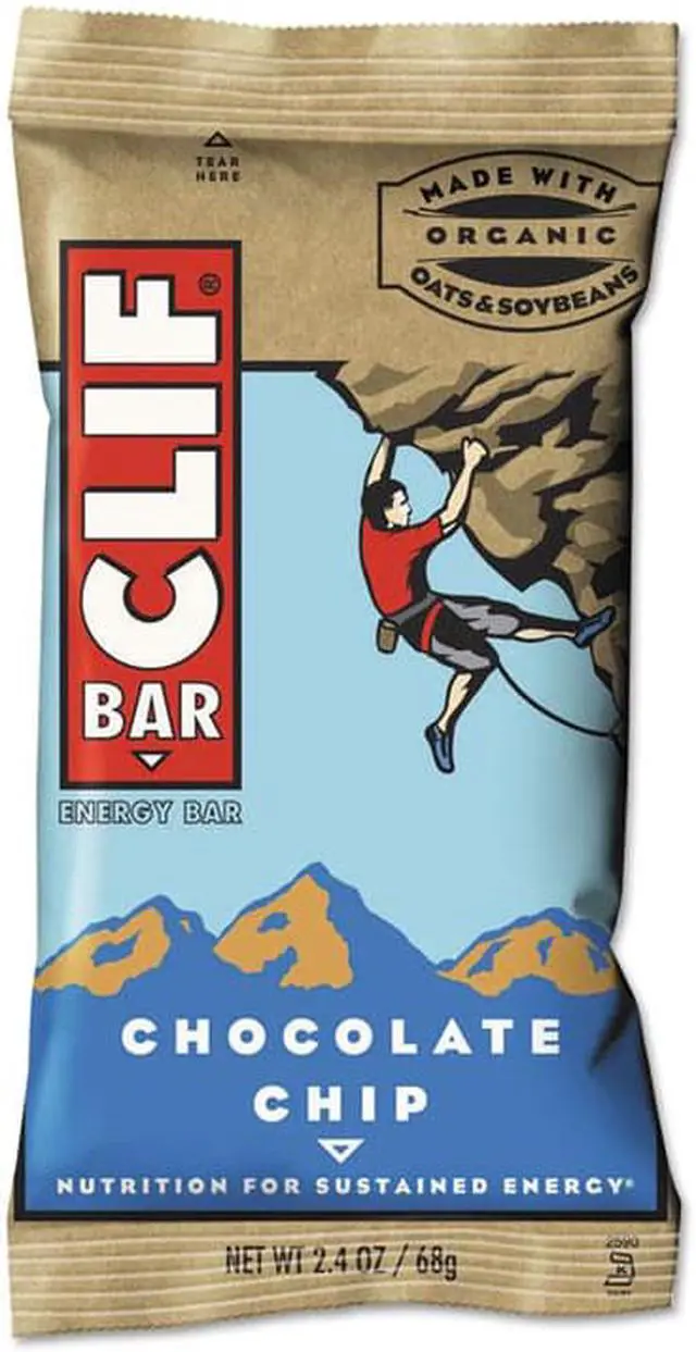 Alt view image 12 of 19 - CLIF Bar Energy Bar Chocolate Chip 2.4oz 12/Box 160004