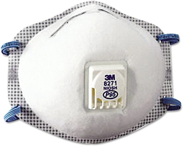 Alt view image 14 of 20 - Particulate Respirator 8271 P95 10/Box