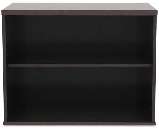 Alt view image 13 of 20 - Alera - LS593020MY - Alera Open Office Low Storage Cab Cred, 29 1/2w x 19 1/8d x 22 7/8h, Mahogany