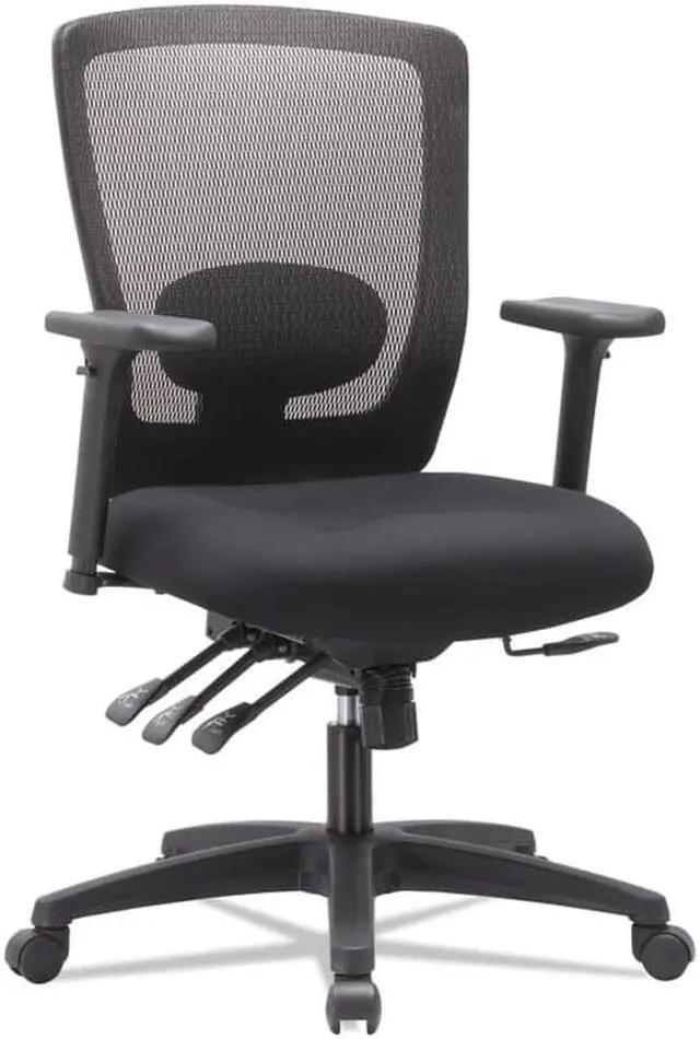 Alt view image 15 of 20 - Alera - HALE752 - Alera Envy Series Mesh Mid-Back Multifunction Chair, Black