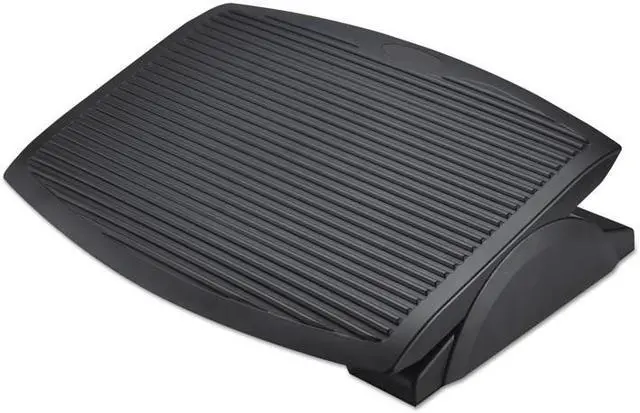 Alt view image 6 of 13 - Alera Ergo Tilt Footrest 13 3/4w x 17 3/4d x 3 3/8 to 5 1/8h Black FS312