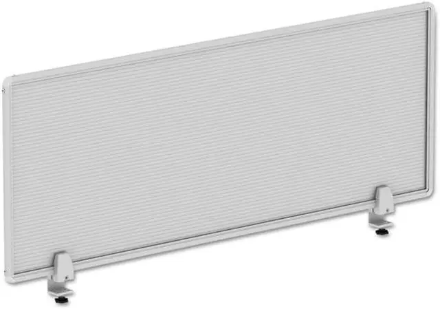 Alt view image 10 of 20 - Polycarbonate Privacy Panel, 65w X 18h, Silver