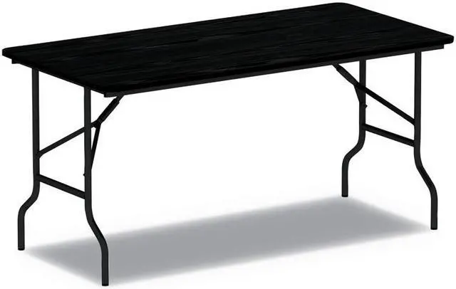 Alt view image 9 of 17 - Wood Folding Table Rectangular 72wx18dx29h Mahogany