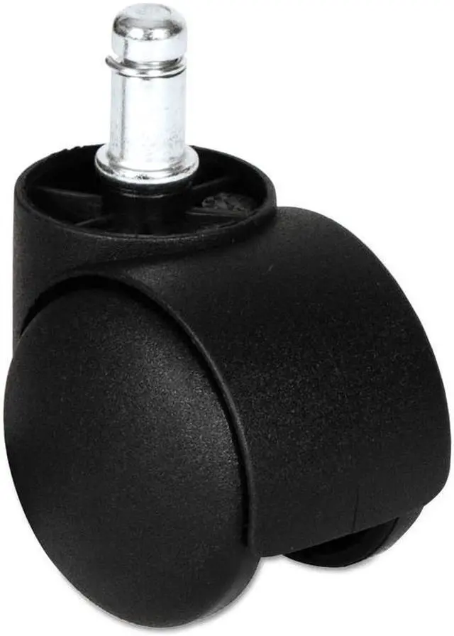 Alt view image 4 of 13 - Alera Dual Wheel Hooded Casters B Stem 1 1/2" Caster Black CASTERHT1