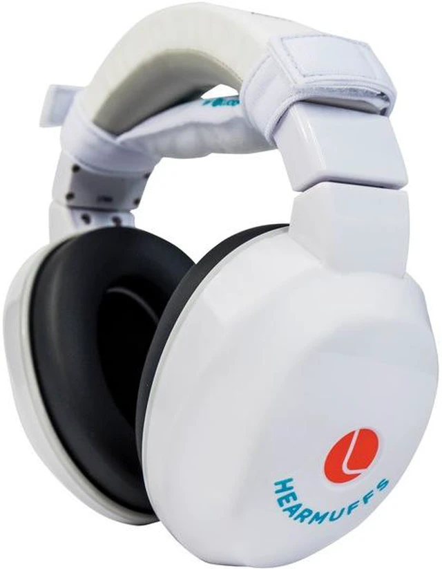 Alt view image 2 of 3 - Lucid Audio - Kids HearMuffs White GB Youth 4-10yrs Adjustable