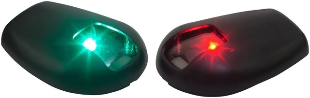 Main image of Sea-Dog Black Side Mount LED Navigation Lights - 1 NM - Port & Starboard