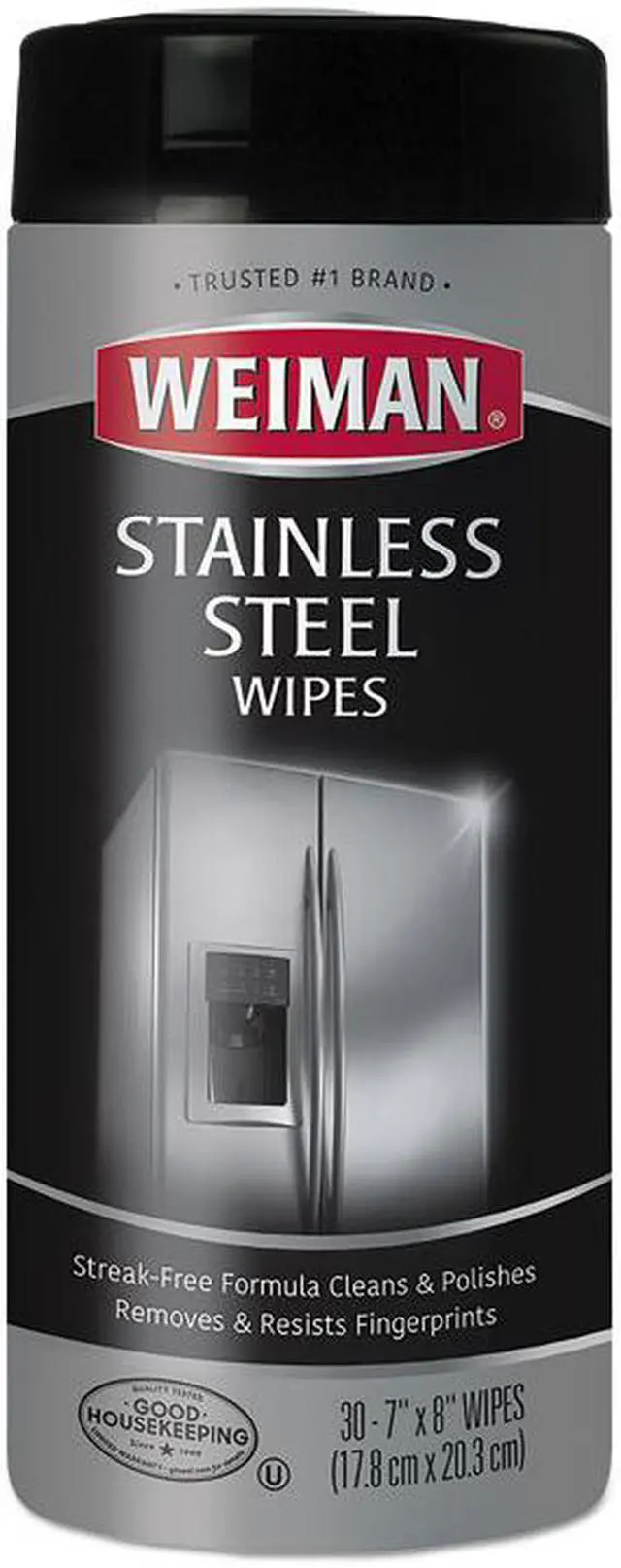 Alt view image 4 of 20 - Weiman 30 Count Stainless Steel Cleaning Wipes