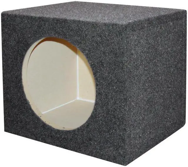 Alt view image 4 of 5 - Qpower QSMPSQ10E Empty Woofer Box 10" Square Qpower