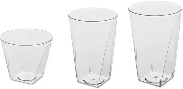 Alt view image 4 of 8 - WNA Classicware Tumblers 9 oz Plastic Clear 16/Bag RSCCR91516PK