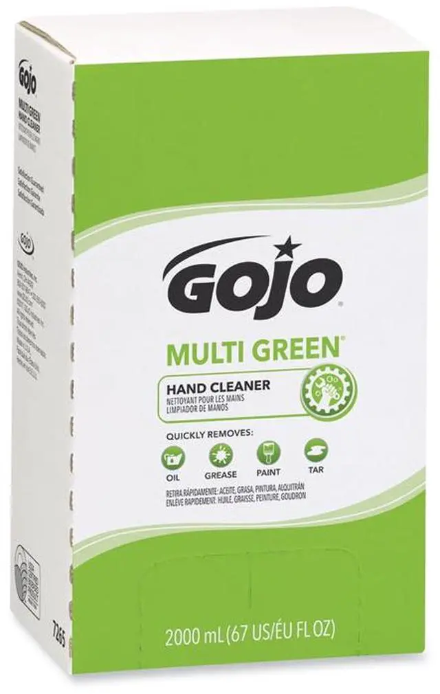 Alt view image 6 of 20 - Gojo MULTI GREEN Hand Cleaner Refill 2000mL Citrus Scent Green 1/Carton 7265