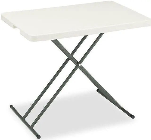 Alt view image 5 of 10 - Iceberg - 65491 - Iceberg IndestrucTable TOO Personal Folding Table - Rectangle Top - X-shaped Base - 30 Table Top