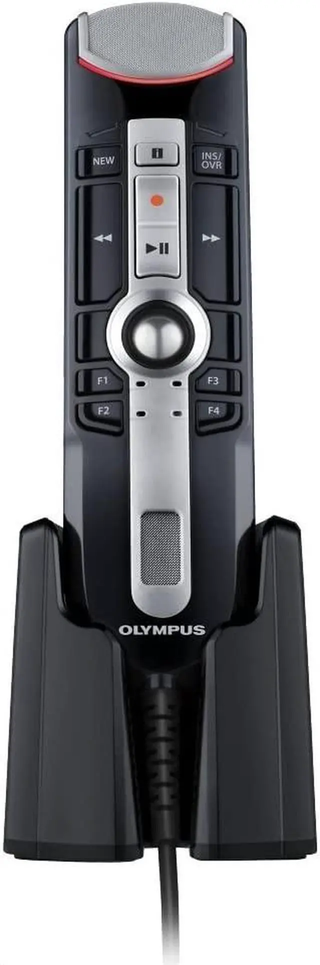 Alt view image 8 of 15 - Olympus RecMic II RM-4010P Push Button Microphone