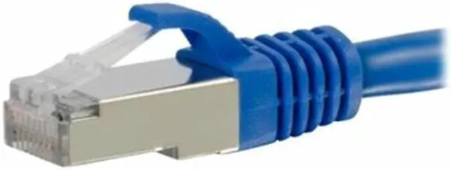 Alt view image 6 of 7 - C2G 00793 Cat6 Cable - Snagless Shielded Ethernet Network Patch Cable, Blue (3 Feet, 0.91 Meters)