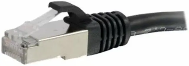 Alt view image 5 of 8 - C2G 00809 Cat6 Cable - Snagless Shielded Ethernet Network Patch Cable, Black (2 Feet, 0.60 Meters)