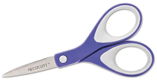 Alt view image 4 of 6 - Westcott Straight KleenEarth Soft Handle Scissors 8" Long Black/Gray 15588