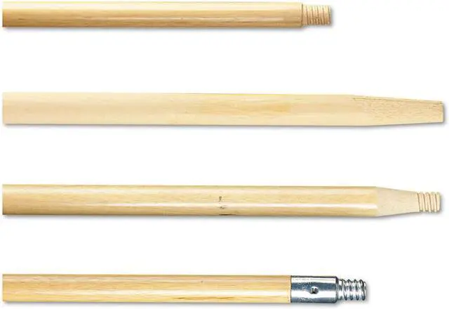 Alt view image 5 of 6 - Boardwalk Tapered End Broom Handle Lacquered Hardwood 1 1/8 dia x 54 Natural 124