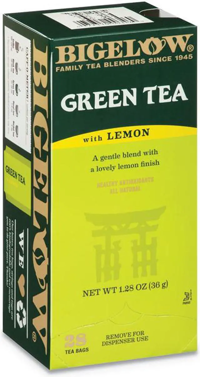 Alt view image 3 of 8 - Green Tea with Lemon, Lemon, 0.34 lbs, 28/Box 10346