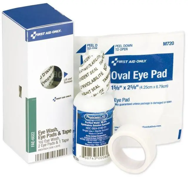 Alt view image 5 of 6 - First Aid Only First Aid Kit,Refill,Green-Misc,4 Comp  FAE-6022