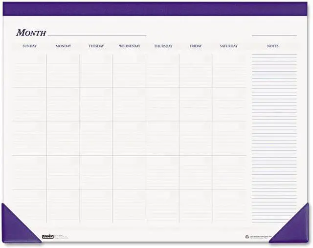 Alt view image 2 of 8 - Nondated Desk Pad Calendar, 22 x 17, Blue 464