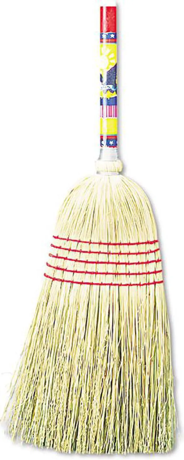 Alt view image 2 of 8 - Boardwalk - UNS 920Y - Maid Broom, Mixed Fiber Bristles, 55 Wood Handle, Natural, 12/Carton