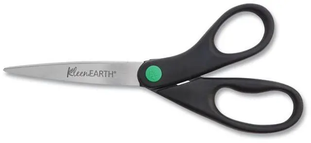 Alt view image 6 of 9 - Westcott KleenEarth Recycled Stainless Steel Scissors 7" Long Black 44218