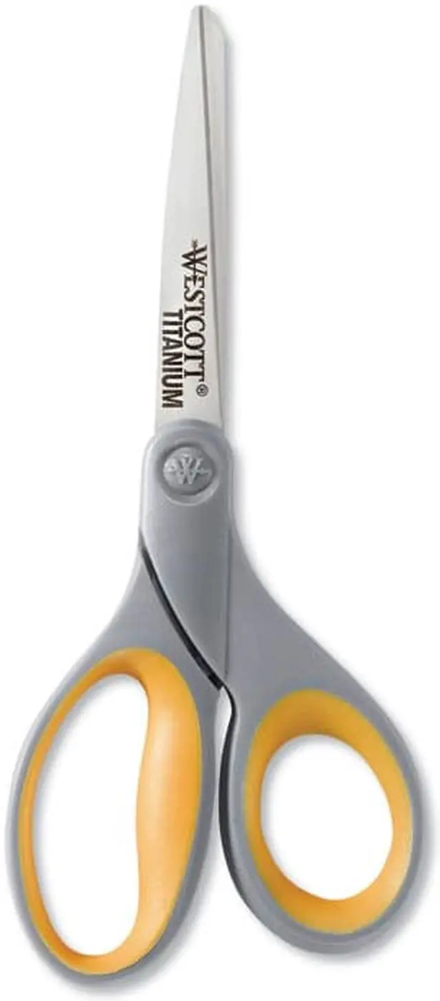 Alt view image 5 of 8 - Westcott Titanium Bonded Scissors With Soft Grip Handles 7" Straight 13526