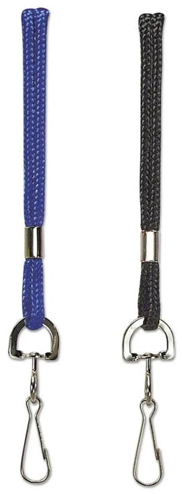 Alt view image 13 of 19 - Baumgartens Standard Lanyard With Hook 36" L Nylon Blue 68903